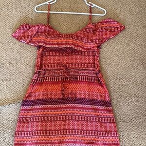 Hollister Off the Shoulder Red Dress Size M